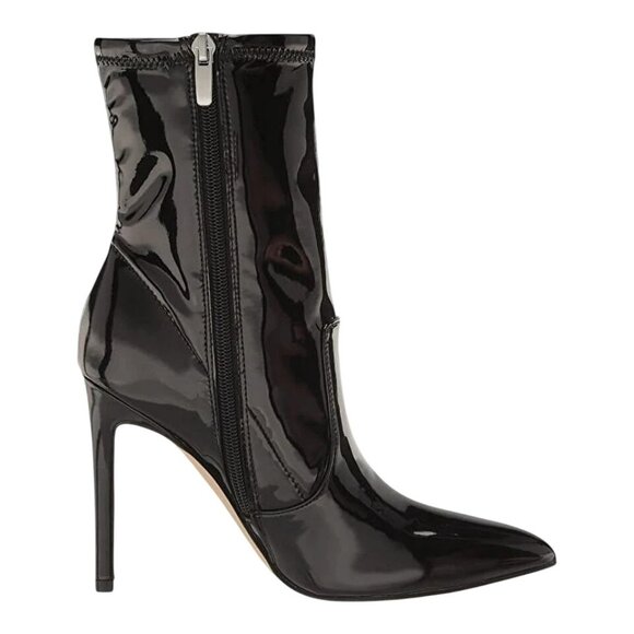 Nine West Womens Patent Pointed Toe Booties - Picture 3 of 5